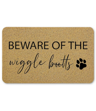 Funny Dog Door Mat, Dog...