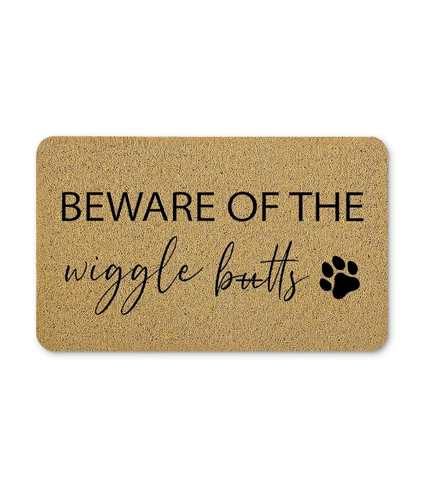 Funny Dog Door Mat, Dog Welcome Mat