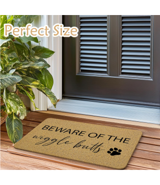 Funny Dog Door Mat, Dog Welcome Mat