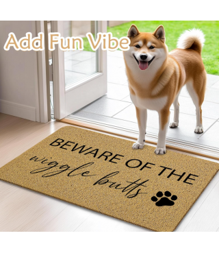 Funny Dog Door Mat, Dog Welcome Mat