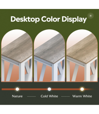 Farmhouse End Table, Narrow Side Table with Charging Station