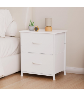Nightstand with Drawer, 2 Drawers Dresser for Bedroom