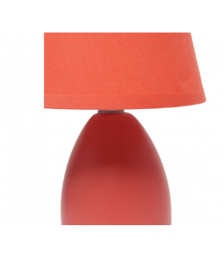 Multi-Color Egg Oval Mini Ceramic Table Lamp with Matching Shade 9.45"