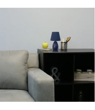 Multi-Color Egg Oval Mini Ceramic Table Lamp with Matching Shade 9.45"