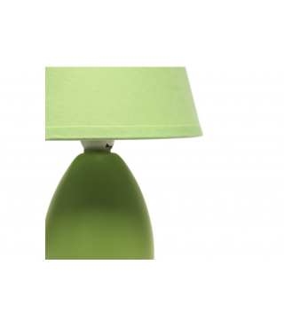 Multi-Color Egg Oval Mini Ceramic Table Lamp with Matching Shade 9.45"