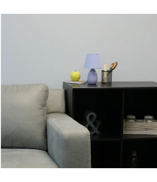 Multi-Color Egg Oval Mini Ceramic Table Lamp with Matching Shade 9.45"