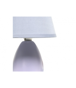 Multi-Color Egg Oval Mini Ceramic Table Lamp with Matching Shade 9.45"