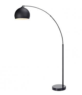 Oval Arc Floor Lamp with Solid Marble Base 66.93"