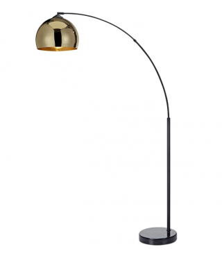 Oval Arc Floor Lamp with Solid Marble Base 66.93"