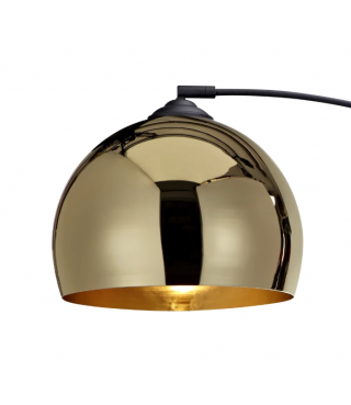 Oval Arc Floor Lamp with Solid Marble Base 66.93"