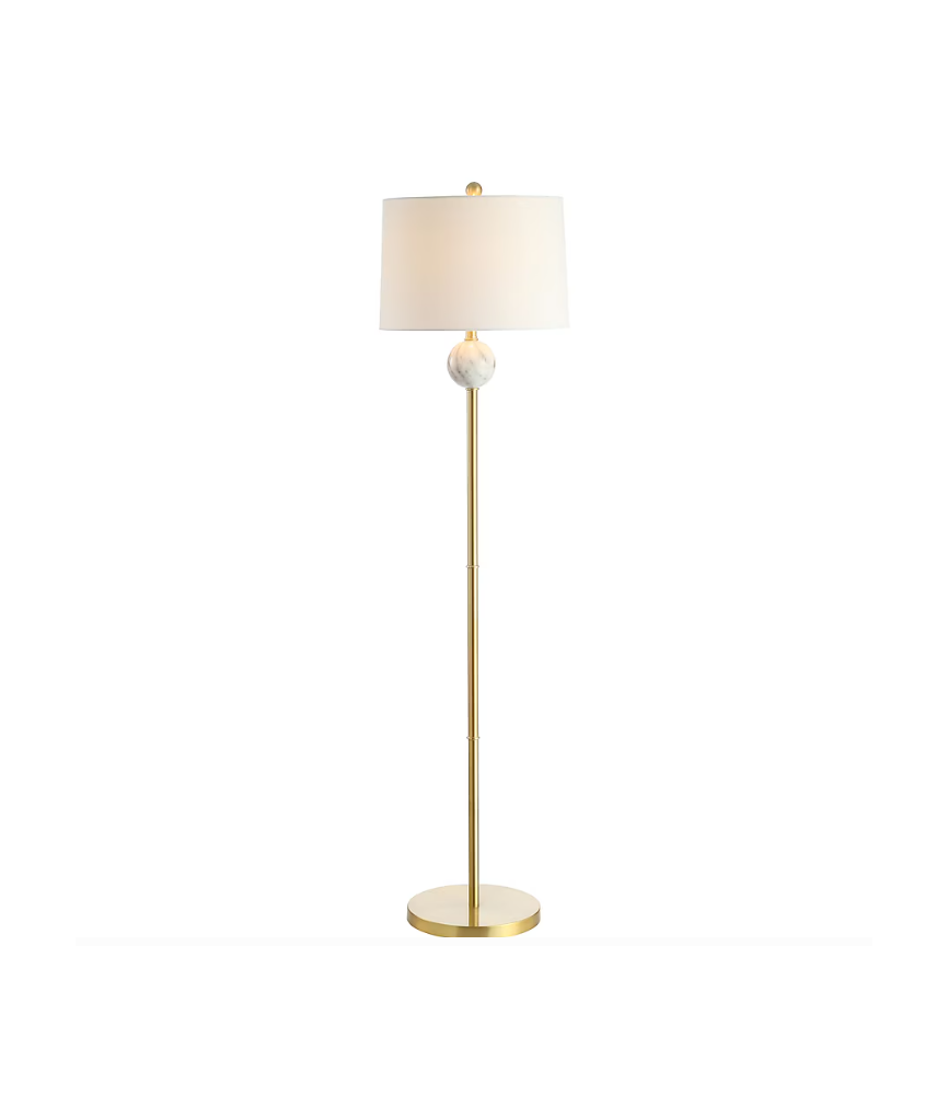 Metal/Resin Classic Glam 60-in Brass Shaded Floor Lamp