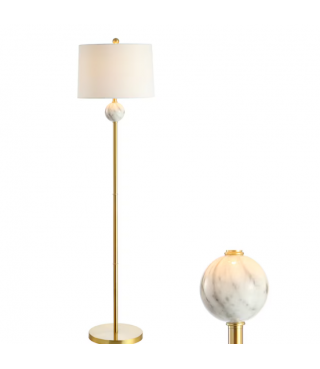 Metal/Resin Classic Glam 60-in Brass Shaded Floor Lamp