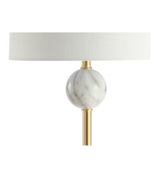 Metal/Resin Classic Glam 60-in Brass Shaded Floor Lamp