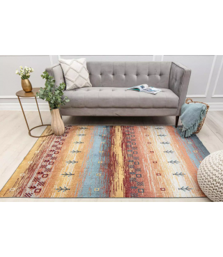 Warm Horizon Throw Rug