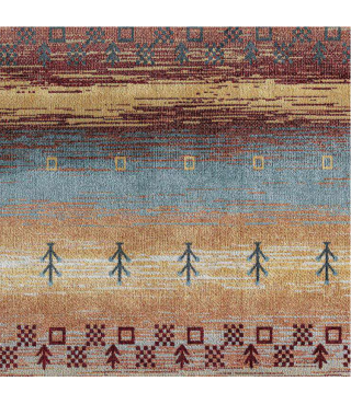 Warm Horizon Throw Rug