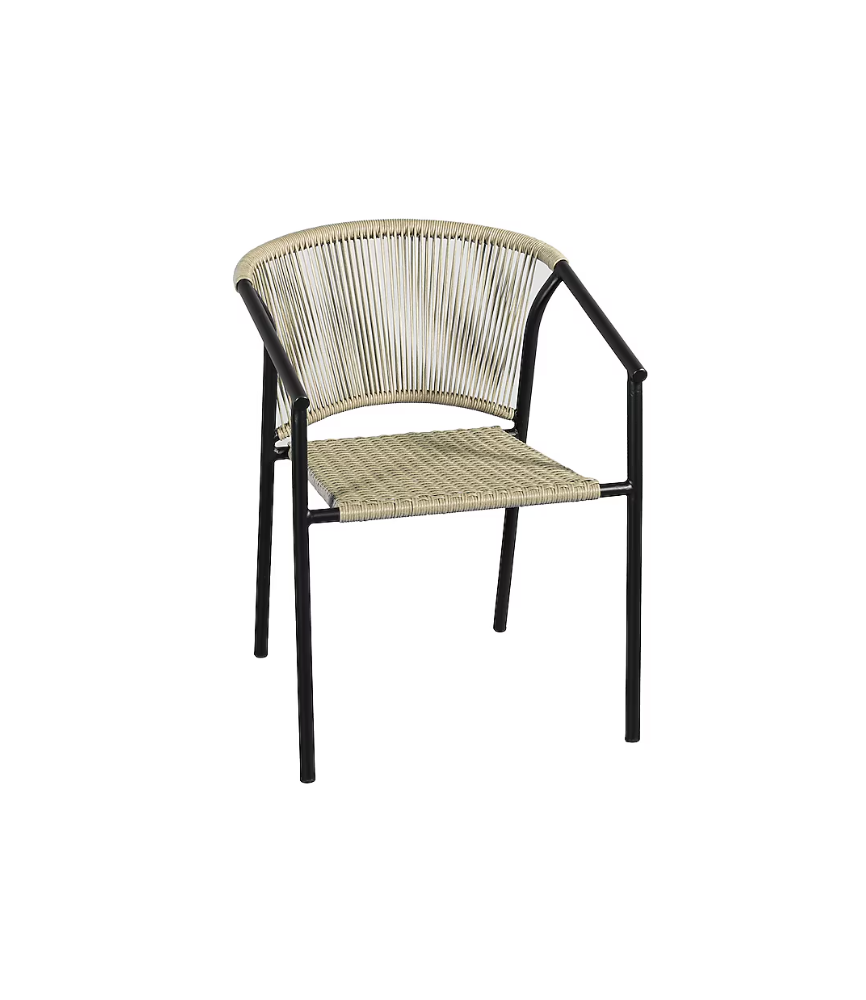 Bay Stackable Chair with Woven Seat 30''