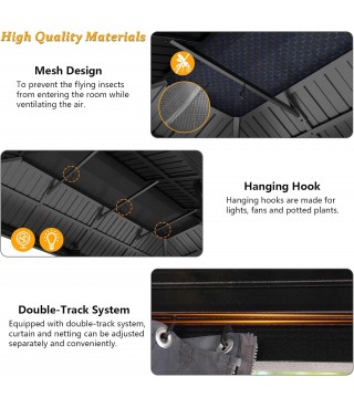 Gazebo with Metal Roof & Drainage System