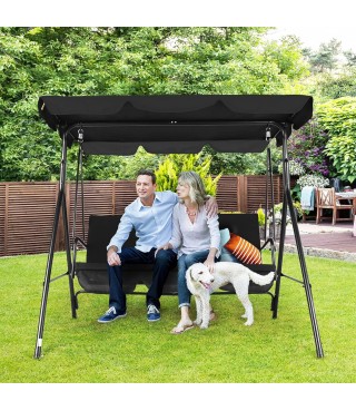 Outdoor Porch Swing with Adjustable