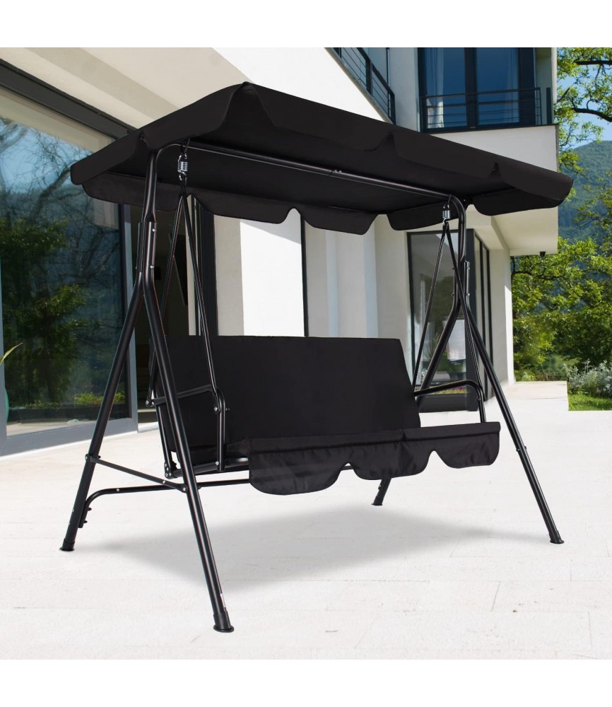 Outdoor Porch Swing with Adjustable