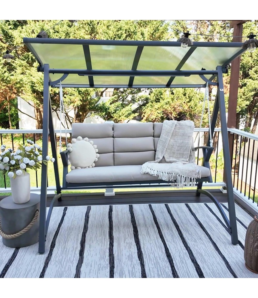 PURPLE LEAF Porch Swing