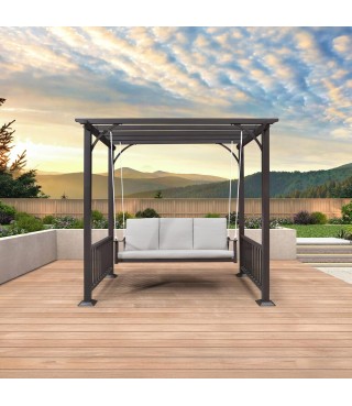 Porch Swing Outdoor Metal...