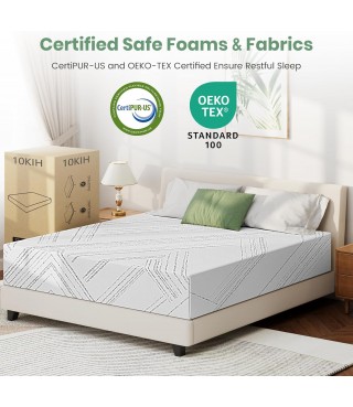 10 inch Cooling Gel Memory Foam Mattresses