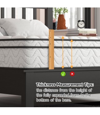 Mattress 10 Inch, Fiberglass-Free