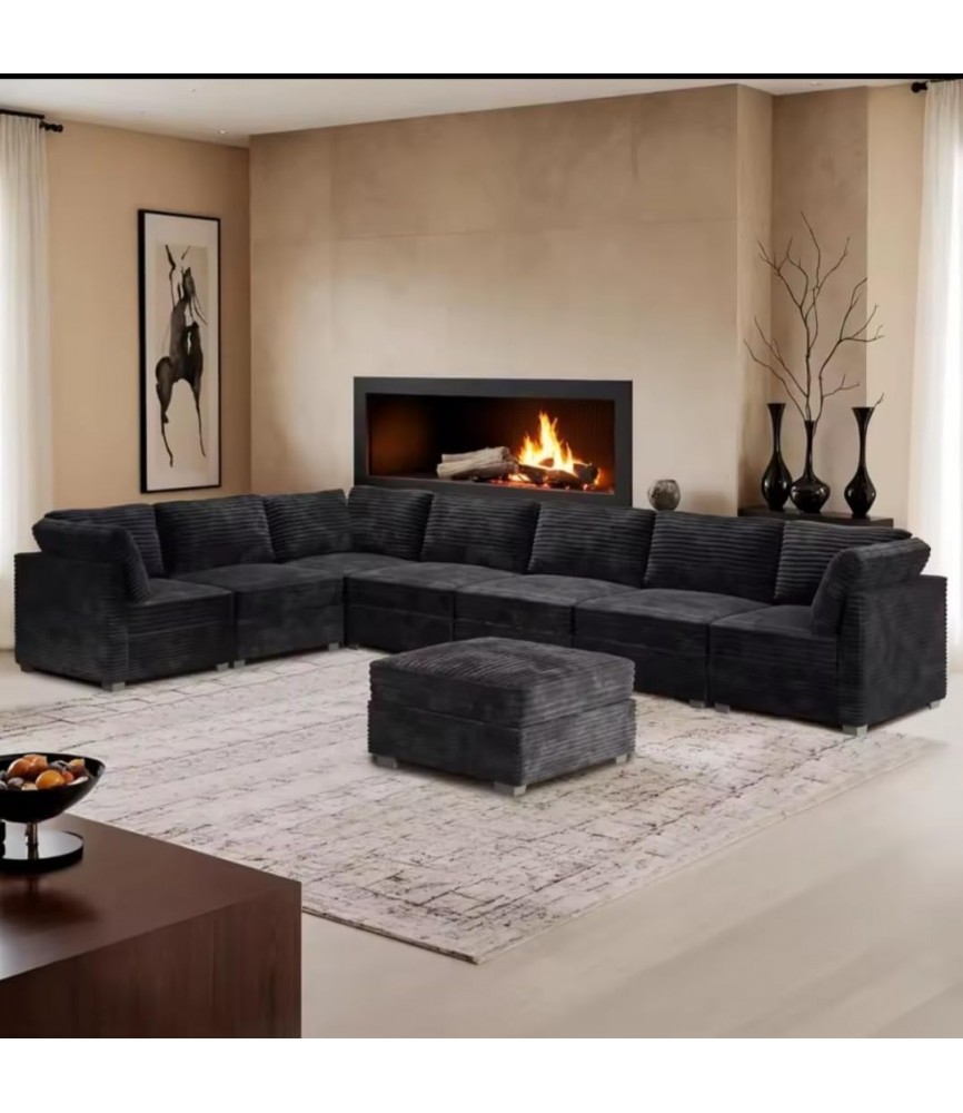 CAODOC Modular Sectional Sofa,8 Seat Sectional Couches for Living Room