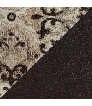 Faux Leather Living Room Loveseat, Brown