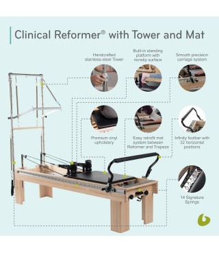 Clinical Pilates Reformer with Infinity Footbar