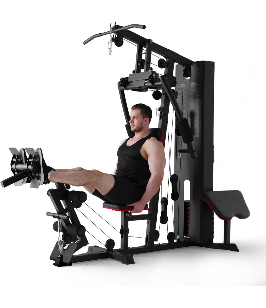 Workout Station with 150LBS Weight Stack