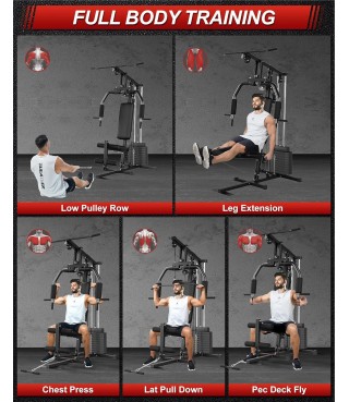 Home Gym Machine with 100LB Weight Stack