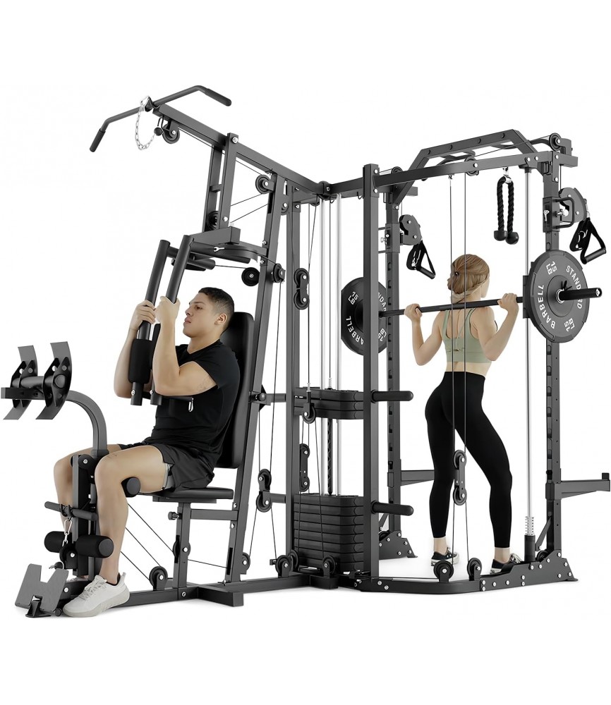 Dual-Station SmithΔ Machine Power Cage