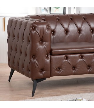 84Inch Modern Velvet 3 Seat Sofa