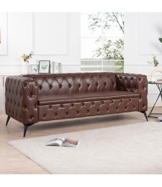 84Inch Modern Velvet 3 Seat...