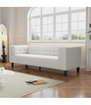 Classic Tufted Comfy Sofa Tufted 3 Seater