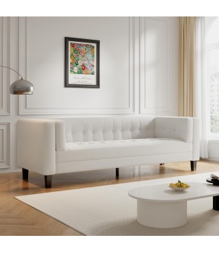 Classic Tufted Comfy Sofa Tufted 3 Seater