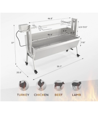 Electric Rotisserie Grill Kit