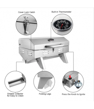 ropane Grill with Side Burner