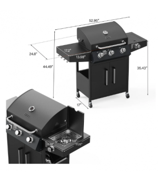 Propane Grill with Side Burner