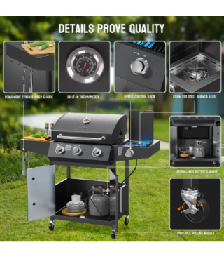Propane Grill with Side Burner