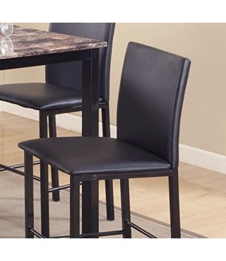 5 Piece Citico Counter Height Dining Set with Laminated Faux Marble Top