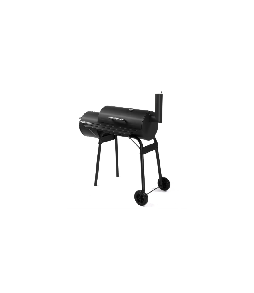 Barrel Charcoal Grill with Offset Smoker