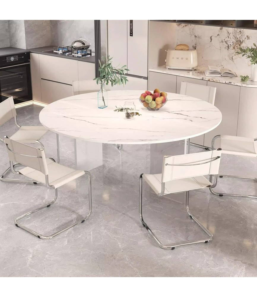 Large Round Folding Table Top, 4-Folding Wood Table top