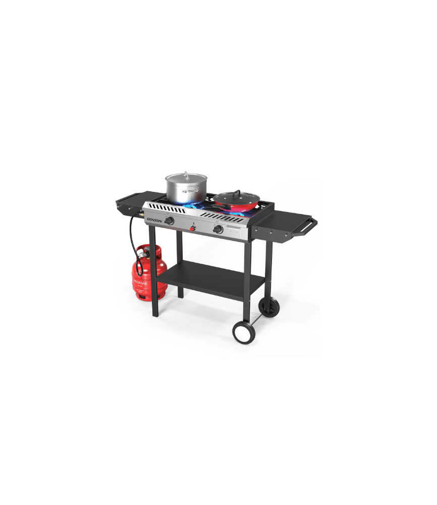 Camping Propane Stove with Wheels