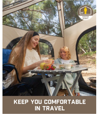 Camping Tent 4/6/8/10 Person Instant Cabin Tent Setup in 60 Seconds with Rainfly & Windproof Portable with Carry Bag