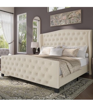 Upholstered Queen Size Bed...