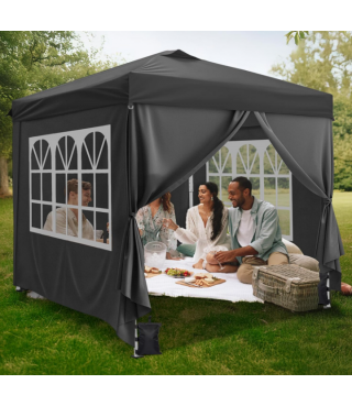 Pop Up Canopy Tent with 4 Sidewalls & Sandbags