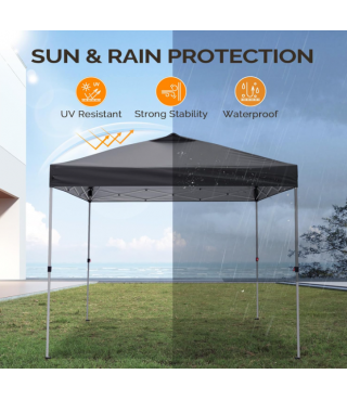 Pop Up Canopy Tent with 4 Sidewalls & Sandbags