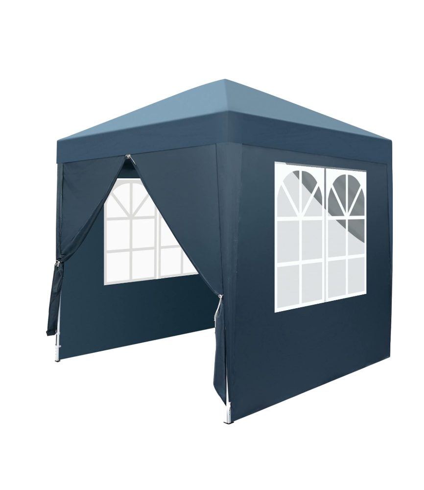 Pop Up Canopy Tent, Outdoor Instant Shelter Folding Canopy with 4 Side Walls 6.5'